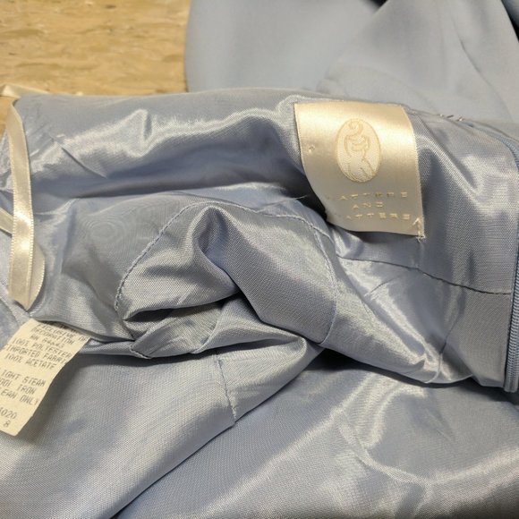 Powder Blue Maxi Gown Dress Formal Embellished - Picture 5 of 9